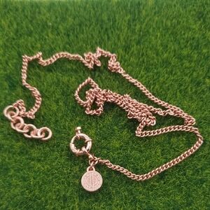 Marc Jacobs Designer Elegant Rose Gold Necklace 26 Inch N3828